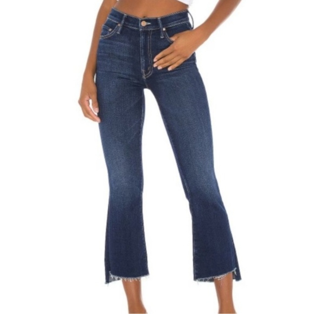 Mother Home Movies The Insider Crop Step Fray Jeans -‎ 26